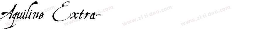 Aquiline Extra字体转换